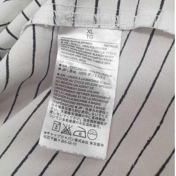 BANANA REPUBLIC Short Sleeve Striped Top Womens Size Extra Large XL - Picture 4 of 4